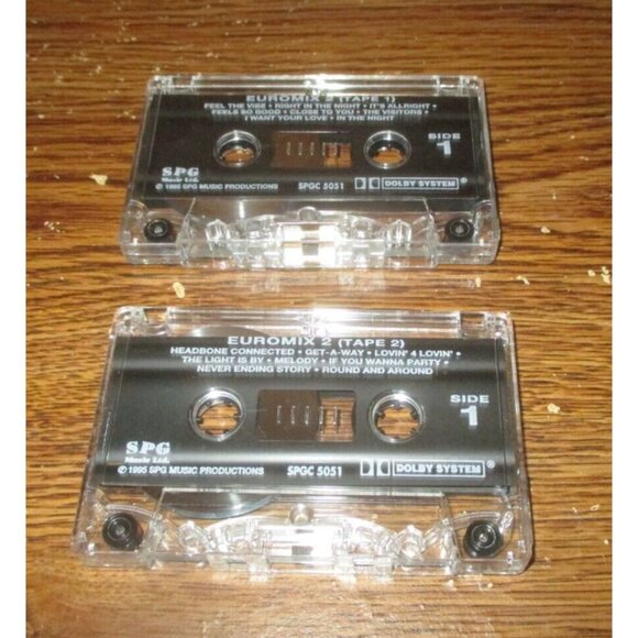 Euromix 2 (2 cassettes) on cassette (SPG Music, 1995) Rare!! - Picture 3 of 4